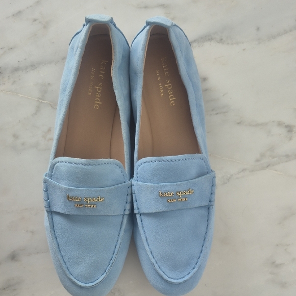 Kate Spade Sky Blue Suede Flats - Picture 5 of 8
